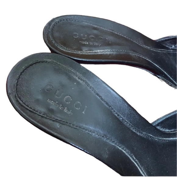 Gucci Patent Leather Horsebit Mules Clogs Slip on Sandals - 36 C - Picture 7 of 13